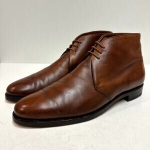 FULL RESOLE Crockett & Jones x Brooks Brothers Chukka Boots Tan Calf England 10